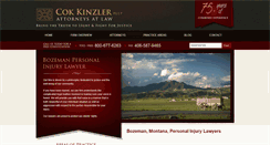 Desktop Screenshot of cokkinzlerlaw.com